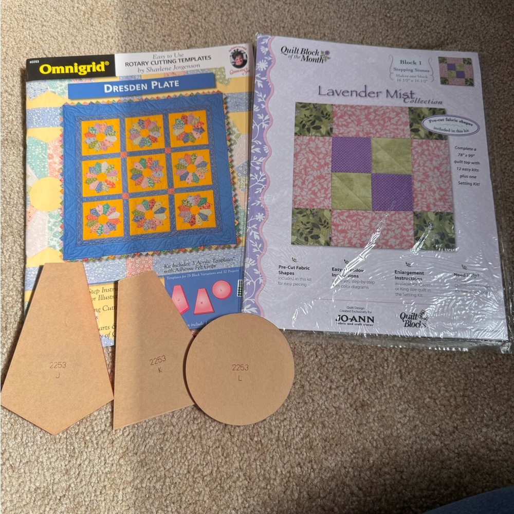 Lavender Mist Quilt Kit - Pink, Purple, Green, Cream